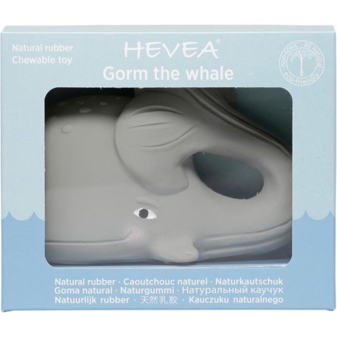 Hevea Bad Walvis - Gorm De Whale - Grijs - Hevea - OneSize - Badspeelgoed