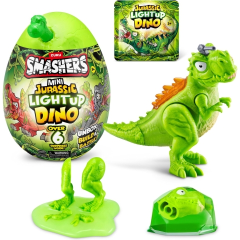 Smashers - Mini Jurassic Light Up Dino Egg - Smashers - OneSize - Speelgoed