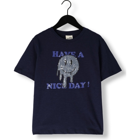 Sofie Schnoor T-Shirt - Dark Navy m. Print - Sofie Schnoor - 8 jaar (128) - T-Shirt