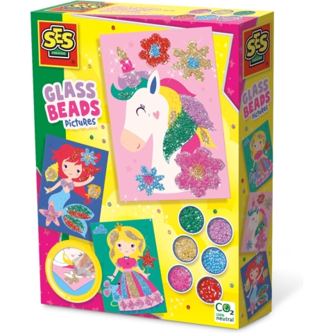 SES Creative Mozaïek - Glaskralen Mozaïek - SES Creative - OneSize - Creatieve Speelset