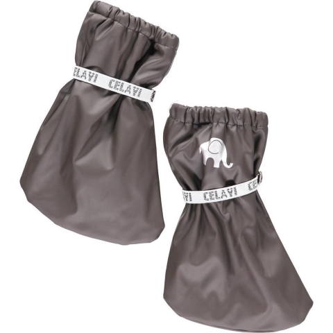 CeLaVi Overschoenen m. Fleece - PU - Grijs - CeLaVi - 1-2 jaar (80-92) - Overschoenen