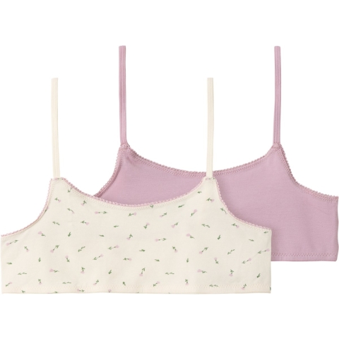 Name It Top - Noos - NkfShort - 2-pack - Botercrème - Name It - 9-10 jaar (134-140) - Ondergoed