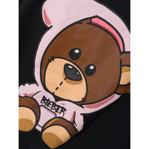 Name It Sweatshirt - NkfJabs Justin Bieber - Zwart - Name It - 9-10 jaar (134-140) - Sweatshirt