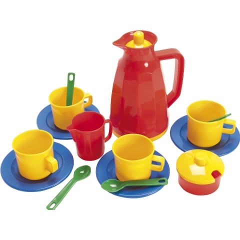 Dantoy Koffieservies - My Kleine keuken - 17 Onderdelen - Dantoy - OneSize - Speelgoed