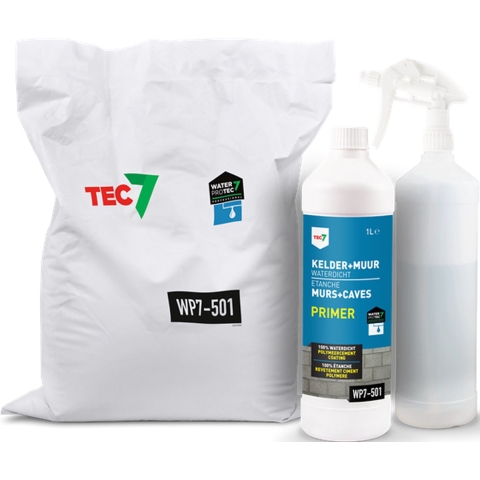 Tec7 WP7-501 Kelder + Muur Waterdicht set 10kg + 1L - 602090000