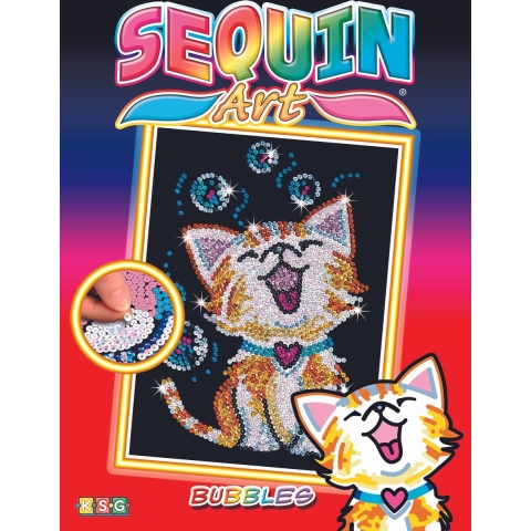 Sequin Art Paillettenkunst - Bubbles - Killing - Sequin Art - OneSize - Creatieve Speelset