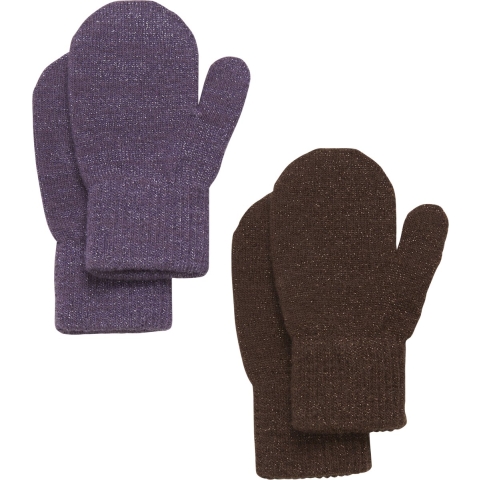 CeLaVi Wanten - Wol/Polyester - 2-pack - Maanlandschap m. Glitte - CeLaVi - 1-2 jaar (80-92) - Wanten