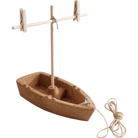 HABA Terra Kids - Bouwwerf Speelset - Kurkboot - Terra Kids - OneSize - Speelgoed