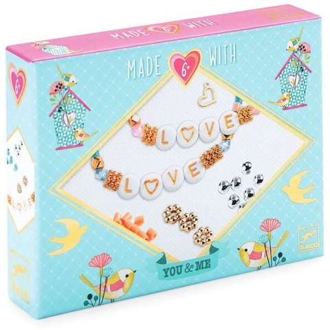 Djeco Sieraden - Letter Threading - Djeco - OneSize - Creatieve Speelset