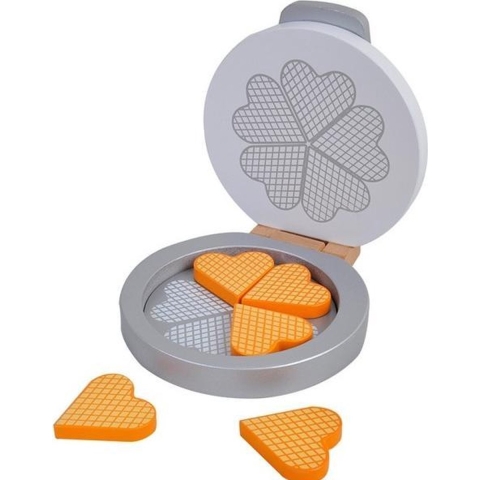 MaMaMeMo Speelgoedeten - Wafelijzer - Hout - MaMaMeMo - OneSize - Speelgoedeten
