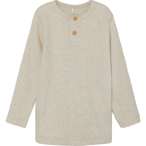 Name It Blouse - Rib - Noos - NmmKab - Peyote Melange - Name It - 2 jaar (92) - Blouse