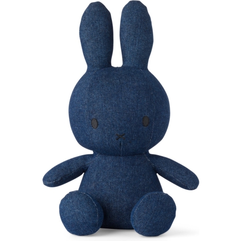 Bon Ton Toys Knuffel - 33 cm - Miffy Sitting - Ruw Denim - Bon Ton Toys - OneSize - Knuffel