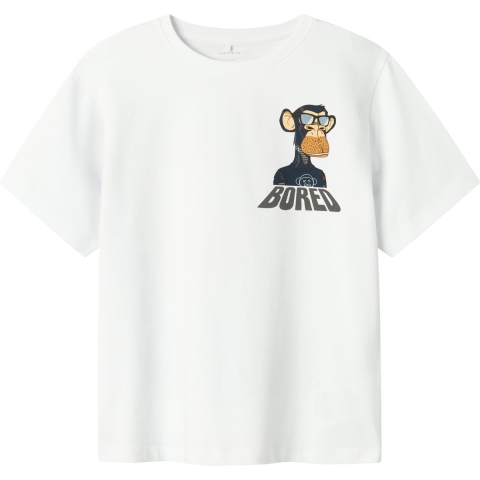 Name It T-Shirt - NkmDyn - Verveeld door regisseurs - Bright Whi - Name It - 6 jaar (116) - T-Shirt