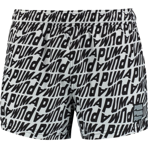 Puma Zwembroeken - Wit m. Zwart Print - Puma - XS - Xtra Small - Badmode