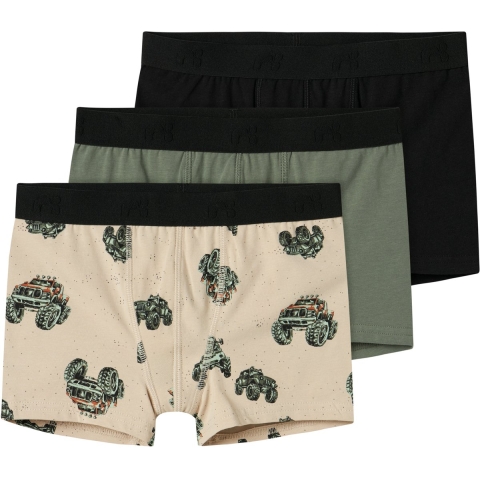 Name It Boxershorts - NkmBoxer - Noos - 3-pack - Peyote - Name It - 13-14 jaar (158-164) - Boxershorts