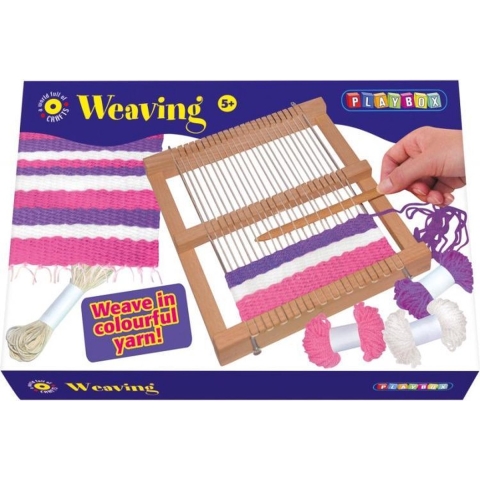 Playbox Creatief Set - Weefgetouw m. 4 Kleuren - Playbox - OneSize - Creatieve Speelset