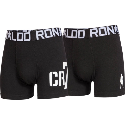 Ronaldo Boxershorts - 2-pack - Zwart - JBS - 13-15 jaar (158-170) - Boxershorts