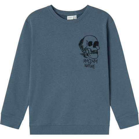 Name It Sweatshirt - NkmNomster - Bering Sea - Name It - 9-10 jaar (134-140) - Sweatshirt