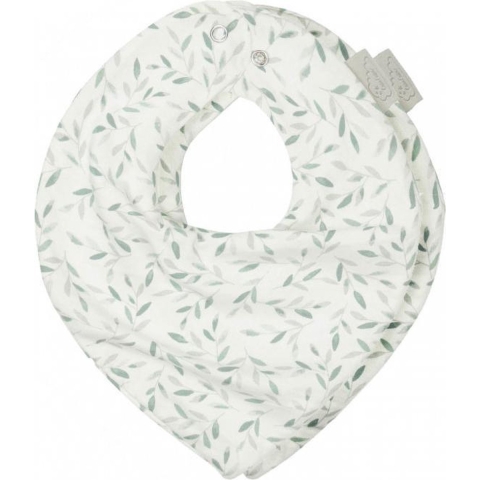 Cam Cam Babyslabbetje - 2-pack - GOTS Green Bladeren - Cam Cam - OneSize - Slabbetje