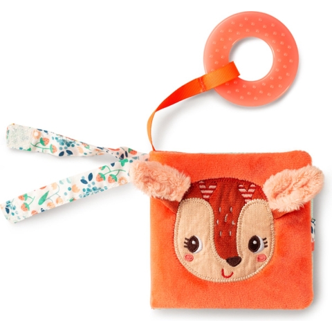 Lilliputiens Stoffen Boek - Stella - Oranje/Multicolour - Lilliputiens - OneSize - Stoffen Boek