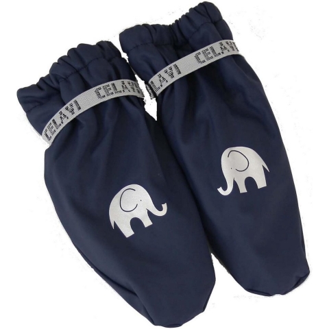 CeLaVi Wanten m. Fleece - PU - Navy - CeLaVi - 4-6 jaar (104-116) - Wanten