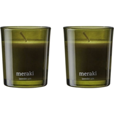 Meraki Geurkaars - 2-pack - 2x60g - Lavender Rain - Meraki - OneSize - Geurkaars