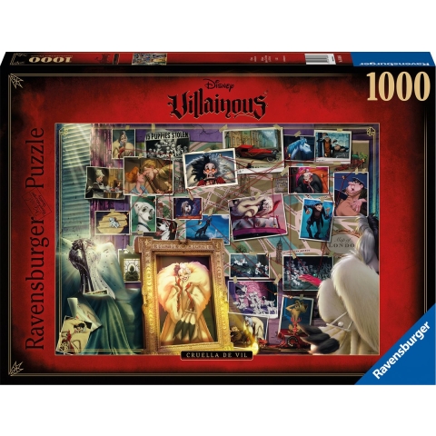 Ravensburger Puzzel - 1000 Bakstenen - Schurkachtig - Cruella De - Ravensburger - OneSize - Puzzel