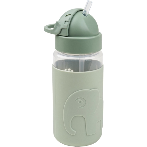 Done by Deer Drinkfles m. Rietje - 350 ml - Elphee - Groen - Done by Deer - OneSize - Drinkfles