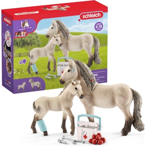 Schleich Horse Club - H: 8,5 cm - Hannah's First Hulpset 42430 - Schleich - OneSize - Speelgoeddieren