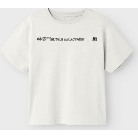 Name It T-Shirt - NkmHold - Bright White - Name It - 6 jaar (116) - T-Shirt