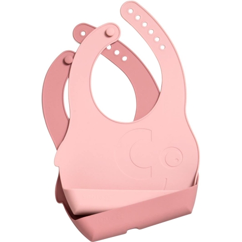 Sebra Silicone Slabbetjes - 2-pack - Blossom Roze - Sebra - OneSize - Slabbetjes
