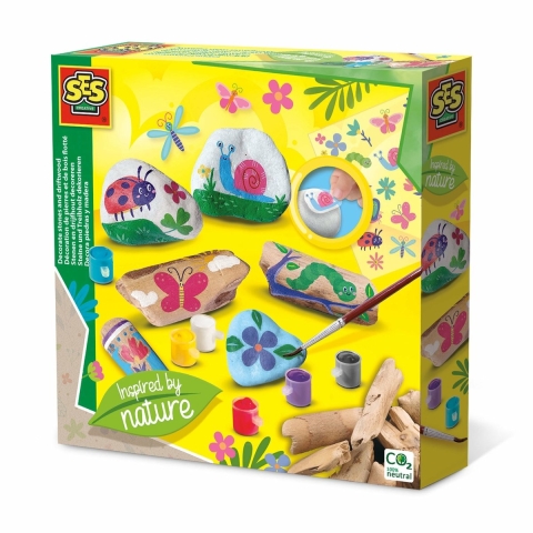 SES Creative - Versier stenen en drijfhout - SES Creative - OneSize - Creatieve Speelset