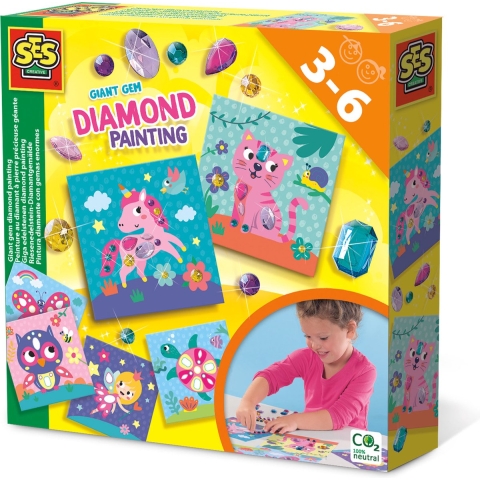 SES Creative - Diamantmozaïek - SES Creative - OneSize - Creatieve Speelset