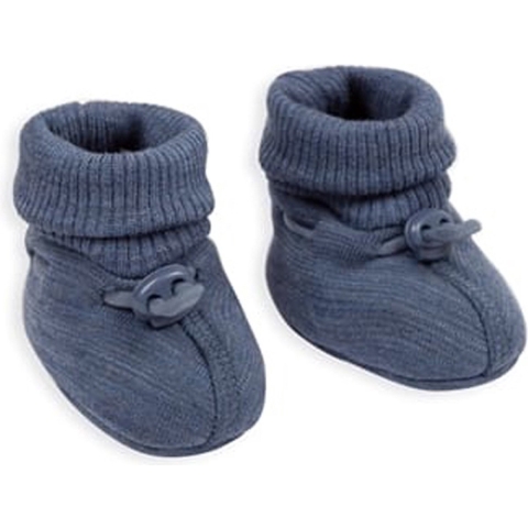 Smallstuff Kruipschoenen - Wol - Denim Melange - Smallstuff - 92/98 - Kruipschoenen