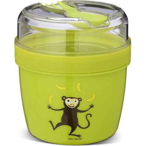 Carl Oscar Voedselbox m. Koelelement - 13 cm - Limoen Monkey - Carl Oscar - OneSize - Brooddoos