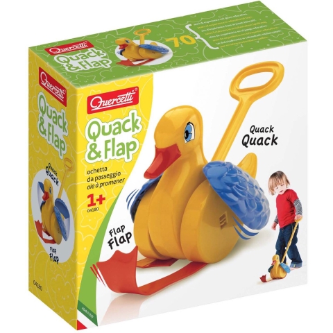 Quercetti Duwer - Quack en klep - Eendje - Quercetti - OneSize - Speelgoed
