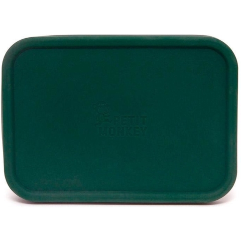 Petit Monkey Brooddoos - Riley - RVS Steel - Grenen Green - Petit Monkey - OneSize - Brooddoos