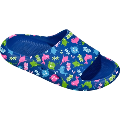 BECO Badslippers - Sealife - Blauw - BECO - 28/29 - Badslippers