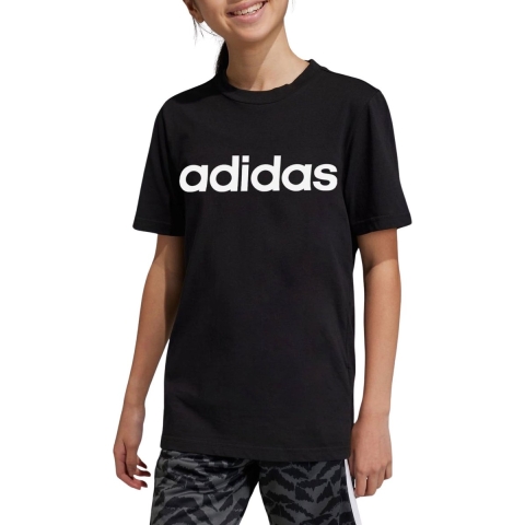 adidas Performance T-Shirt - U LIN Tee - Zwart/Wit - adidas Performance - 16 jaar (176) - T-Shirt