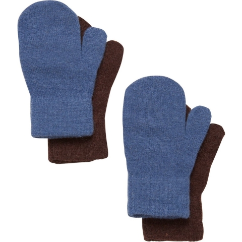 CeLaVi Wanten - Wol/Nylon - 2-pack - China Blue - CeLaVi - 1-2 jaar (80-92) - Wanten