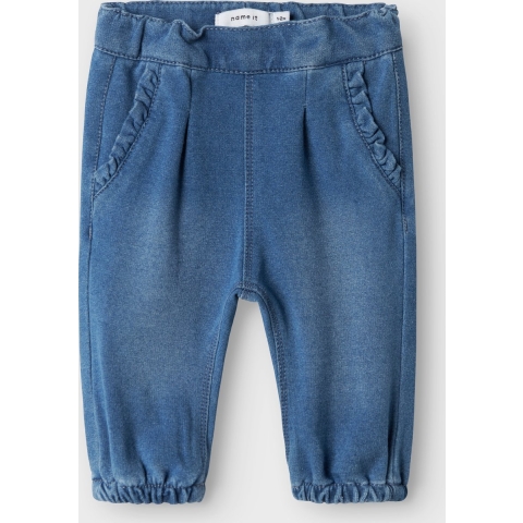 Name It Joggingbroek - Noos - NbfBella Ronde Jeans - Medium+ Blu - Name It - 1½ jaar (86) - Joggingbroek