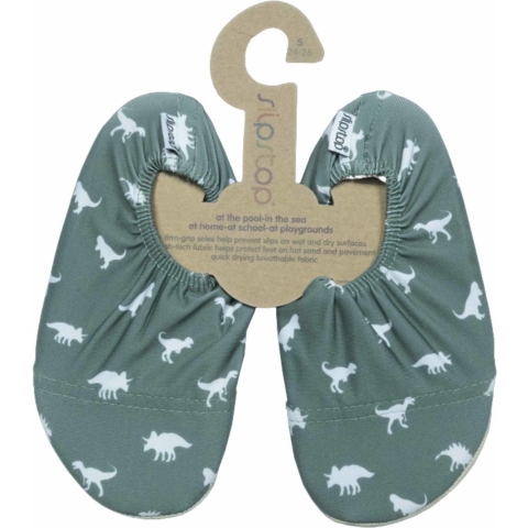 Slipstop Waterschoenen - UV50+ - Junior - Dino Groen - SlipStop - 27/29 - Badschoenen