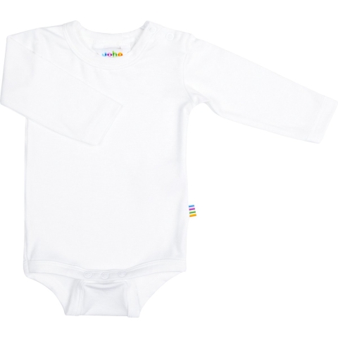 Joha Romper l/s - Bamboe - Wit - Joha - 60 - Romper L/S