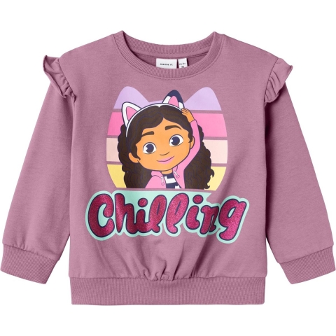 Name It Sweatshirt - NmfSanne - Maueve Orchid - Name It - 2 jaar (92) - Sweatshirt