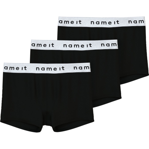 Name It Boxershorts - NkmBoxer - 3-pack - Zwart/Bright White Tai - Name It - 5 jaar (110) - Boxershorts