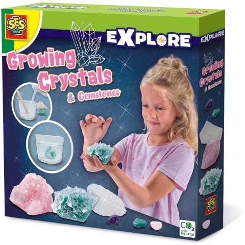SES Creative Groeikristallen & edelstenen - DIY - Explore - SES Creative - OneSize - Creatieve Speelset
