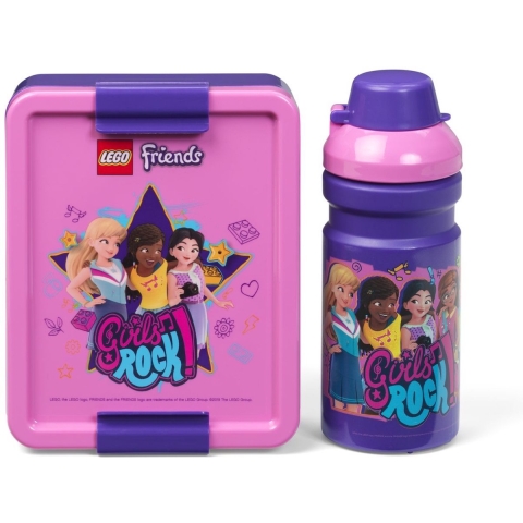 LEGO® Storage Brooddoos/Drinkfles - Friends - Paars/Roze - LEGO® Storage - OneSize - Brooddoos