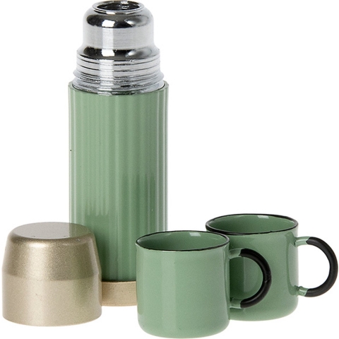 Maileg thermoskan & Beker - Mint - Maileg - OneSize - Poppentoebehoren