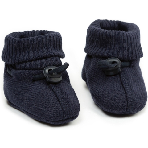 Smallstuff Kruipschoenen - Merino Wol - Navy - Smallstuff - 80/86 - Kruipschoenen