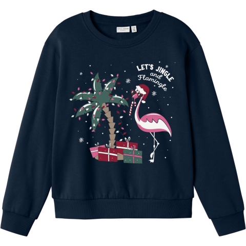 Name It Sweatshirt - NkfVismas - Dark Sapphire - Name It - 11-12 jaar (146-152) - Sweatshirt